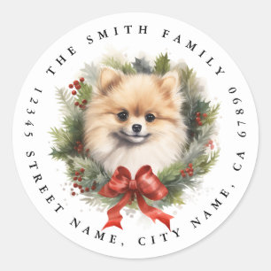 Pomeranian Round Stickers