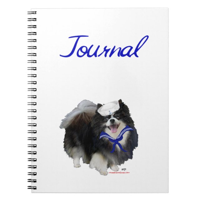 Pomeranian Sailor Notebook (Front)