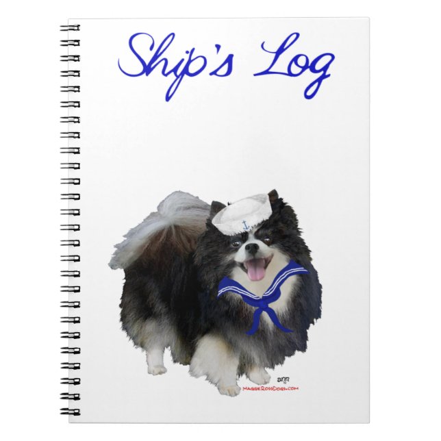Pomeranian Sailor Notebook (Front)
