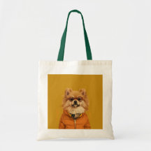 Pomeranian shopping bag