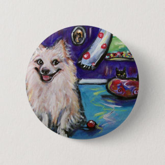 Pomeranian Smile 6 Cm Round Badge