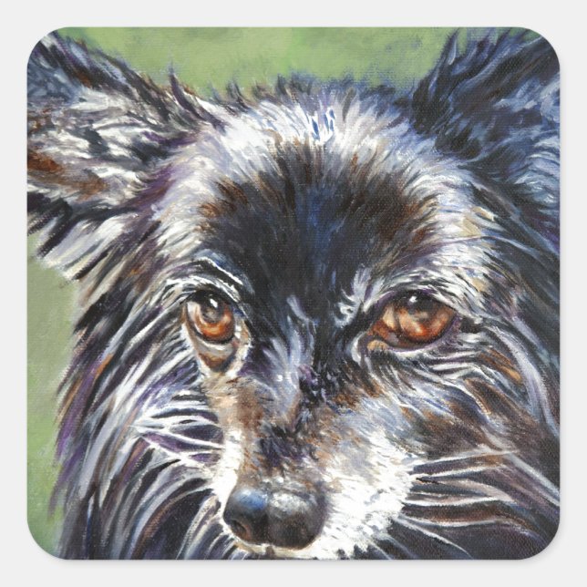 Pomeranian Square Sticker (Front)