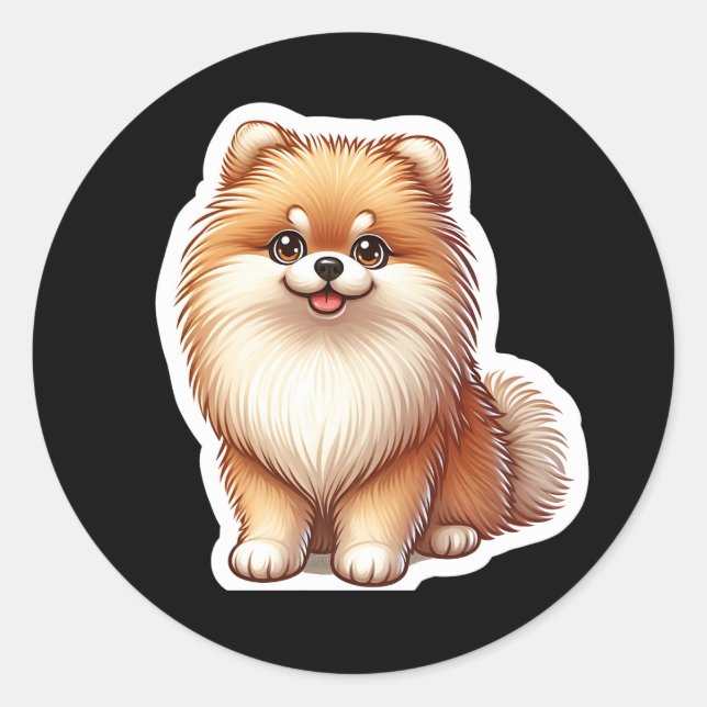 Pomeranian Sticker (Front)