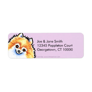 Pomeranian Thistle Return Address Label