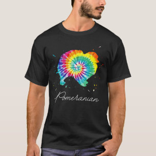 Pomeranian Tie Dye Dog Mum Love r T-Shirt