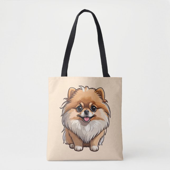 Pomeranian Tote Bag (Front)