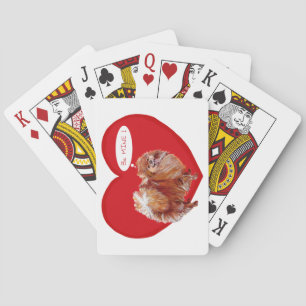 Pomeranian Valentine Playing Cards