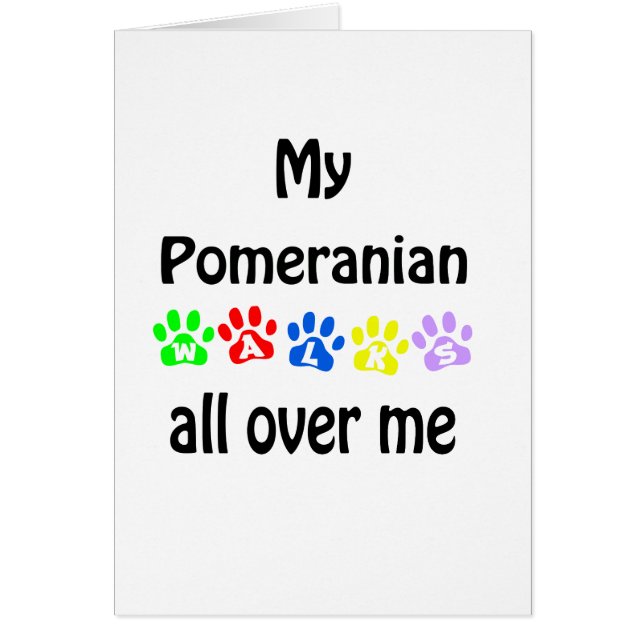 Pomeranian Walks Design (Front)