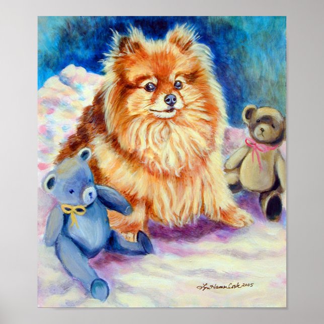 Pomeranian Wall Print (Front)