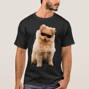 Pomeranian With Shades Dog Mum Humour T-Shirt
