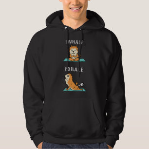 Pomeranian Yoga Inhale Exhale Hoodie