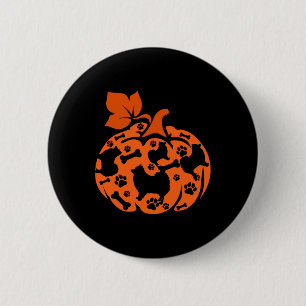 Pomeranians Cute Pumpkin Shape Halloween Thanksgiv 6 Cm Round Badge