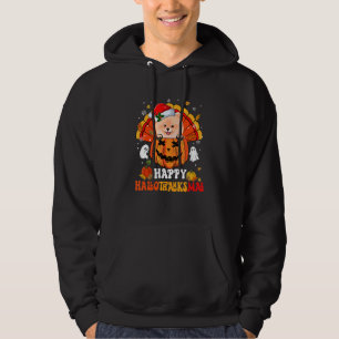 Pomeranians Dog Happy Hallothanksmas Halloween Tha Hoodie