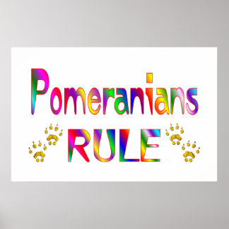 Pomeranians Rule Poster