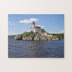 Pomham Rocks Lighthouse, Rhode Island Jigsaw Puzzle