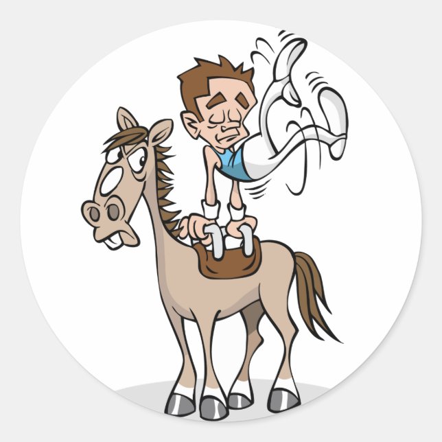 Pommel Horse Gymnastics Stickers (Front)