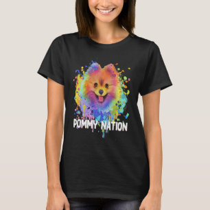 Pommy Nation Pomeranian Animal Pun Pom Pom Animal  T-Shirt