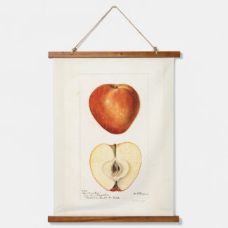 Pomological Watercolor Marshall Red Scrapbook Page Hanging Tapestry