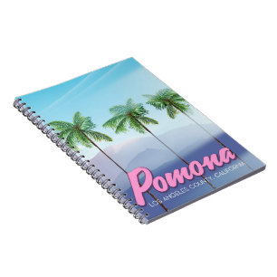Pomona, California USA travel poster Notebook