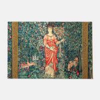 POMONA HOLDING FRUITS IN GREENERY, FOREST ANIMALS