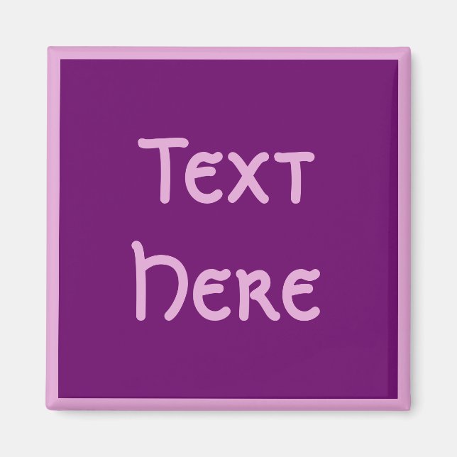 Pompadour Purple Magnet (Front)