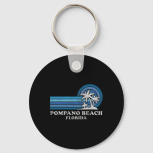 Pompano Beach Florida Vintage Family Summer Vacati Key Ring