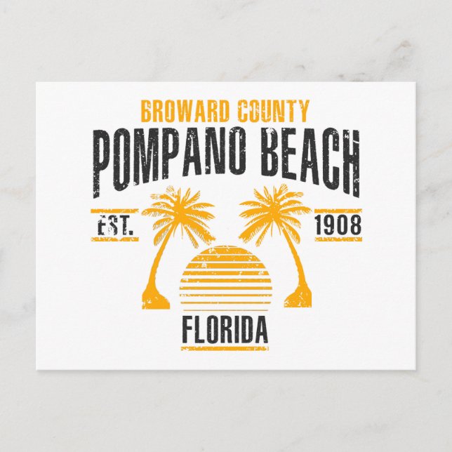 Pompano Beach Postcard (Front)