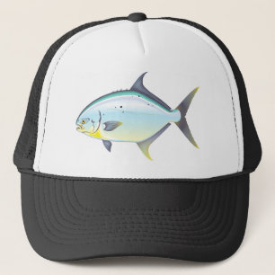 Pompano Florida fish vector illustration Trucker Hat