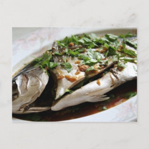 Pompano with Dill Sauce Recipe Postcard