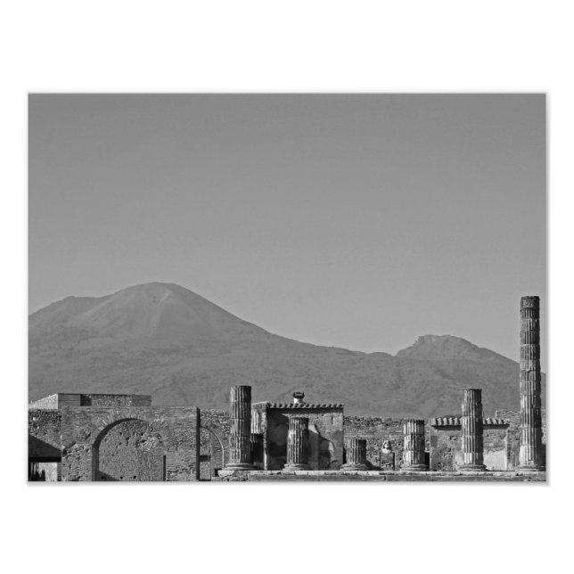Pompeii and Mt. Vesuvius Photo Print (Front)