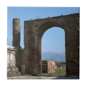 Pompeii, archaeological site tile