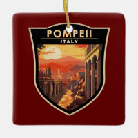 Pompeii Campania Italy Travel Art Vintage
