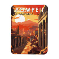 Pompeii Campania Italy Travel Art Vintage