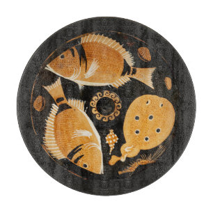 POMPEII COLLECTION / FISHES,OCEAN - SEA LIFE SCENE CUTTING BOARD