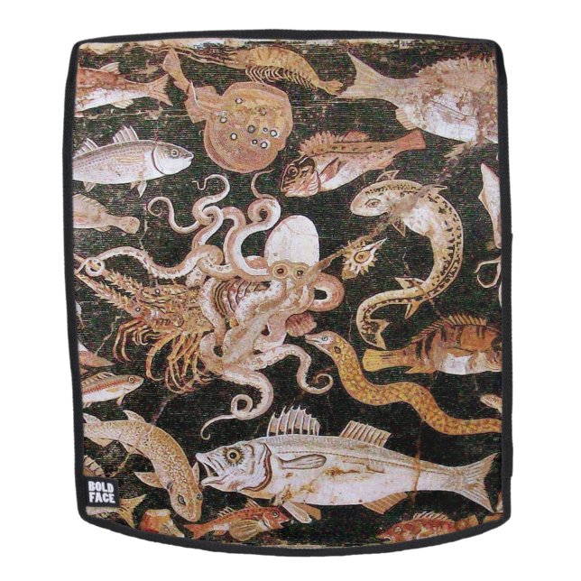 POMPEII COLLECTION / OCEAN - SEA LIFE SCENE BACKPACK (Removable Face)
