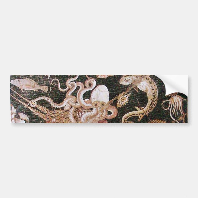 POMPEII COLLECTION / OCEAN - SEA LIFE SCENE BUMPER STICKER (Front)