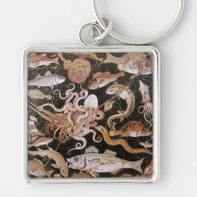 POMPEII COLLECTION / OCEAN - SEA LIFE SCENE KEY RING (Front)