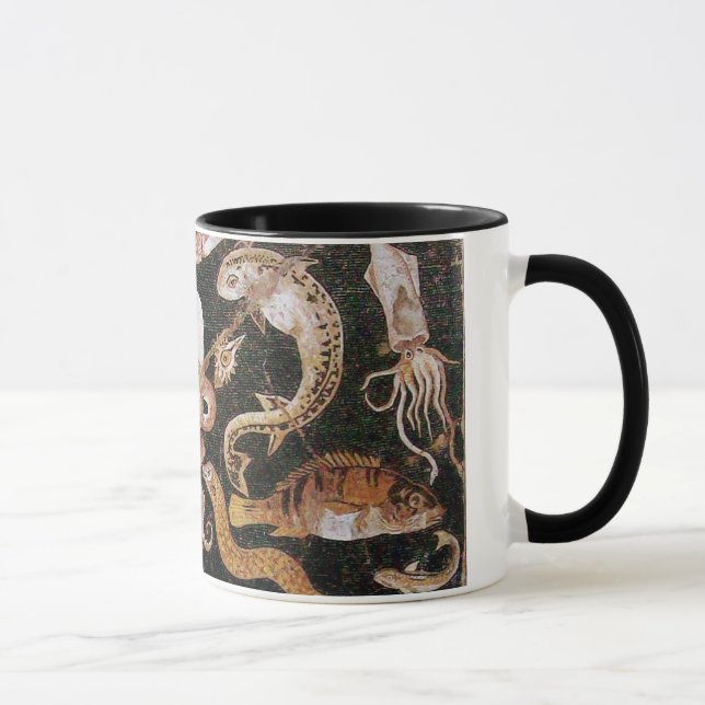 POMPEII COLLECTION / OCEAN - SEA LIFE SCENE MUG (Right)