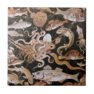 POMPEII COLLECTION / OCEAN - SEA LIFE SCENE TILE