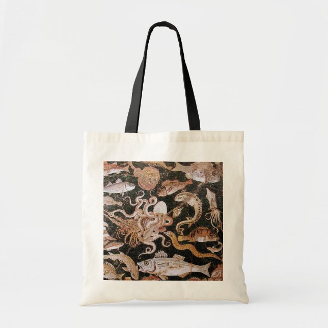 POMPEII COLLECTION / OCEAN - SEA LIFE SCENE TOTE BAG (Front)