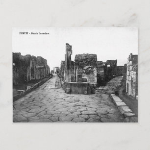 Pompeii, Crossroads in the town Postcard