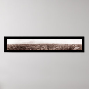Pompeii Destroyed City Photo 1909 Poster