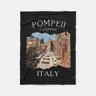 Pompeii Italy Tourist Souvenir Europe Vacation Rom Fleece Blanket