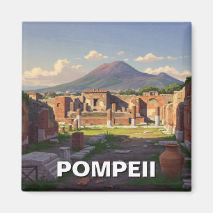 Pompeii Italy Travel Magnet