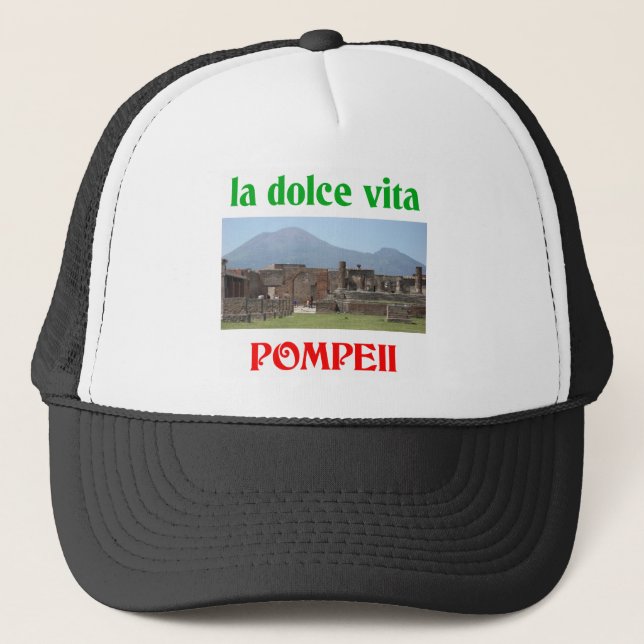 Pompeii Italy Trucker Hat (Front)