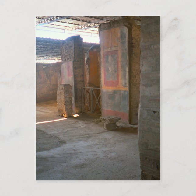 Pompeii, Roman murals Postcard (Front)