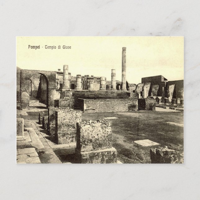 Pompeii, Temple of Jupiter Postcard (Front)