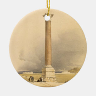 Pompey's Pillar, Alexandria, from "Egypt and Nubia Ceramic Ornament