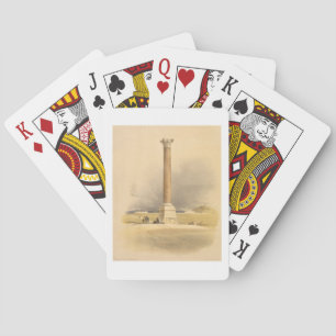 Pompey's Pillar, Alexandria, from "Egypt and Nubia Playing Cards