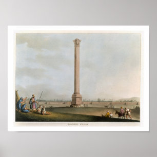 Pompey's Pillar, plate 14 from 'Views in Egypt', e Poster